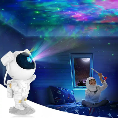 Cosmic Astronaut LED Star Projector Light – Galaxy Ambient Lamp for Bedroom & Home decor